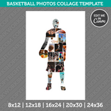 Basketball Photo Collage Template Canva PDF