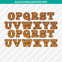 Basketball Font Alphabet Letter SVG Silhouette Cameo Cricut Cut File Vector Png Eps Dxf