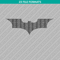 Batman Bat Symbol Embroidery Design - 5 Sizes - INSTANT DOWNLOAD