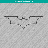 Batman Bat Symbol Outline Embroidery Design