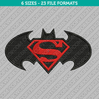 Batman v Superman Machine Embroidery Design