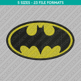 Batman Symbol Embroidery Design - 5 Sizes - INSTANT DOWNLOAD