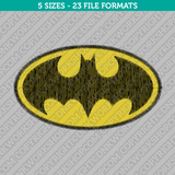 Batman Symbol Embroidery Design - 5 Sizes - INSTANT DOWNLOAD