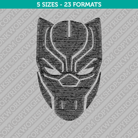 Black Panther Embroidery Design