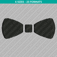 Bow Tie Embroidery Design 