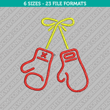 Boxing Gloves Embroidery Design - 6 Sizes - INSTANT DOWNLOAD 