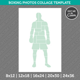 Boxing Fighting Photo Collage Template Canva PDF