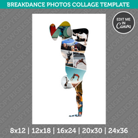 Breakdance Photo Collage Canva PDF