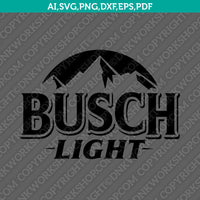 Busch Light Beer SVG Sticker Decal Silhouette Cameo Cricut Cut File Clipart Png Eps Dxf Vector