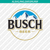 Busch light Beer SVG Sticker Decal Silhouette Cameo Cricut Cut File Clipart Png Eps Dxf Vector