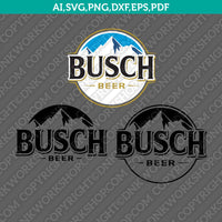 Busch light Beer SVG Sticker Decal Silhouette Cameo Cricut Cut File Clipart Png Eps Dxf Vector