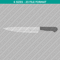 Butcher Knife Meat Knife Embroidery Design - 6 Sizes - INSTANT DOWNLOAD