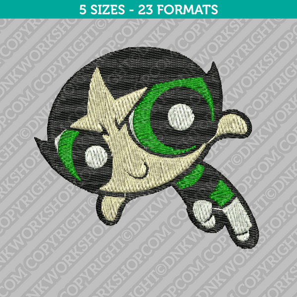 Buttercup Powerpuff Girls Embroidery Design