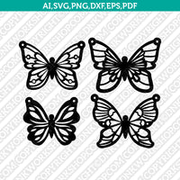 Butterfly Earring Template Svg Silhouette Cameo Vector Cricut Cutting File Clipart Png Eps Dxf