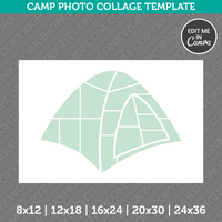  Camping Nature Tent Photo Collage Template Canva PDF