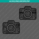 Camera Mandala Zentangle SVG Laser Cut File CNC Plasma Silhouette Cameo Cricut Dxf