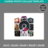  Camera Photography Photo Collage Template Canva PDF