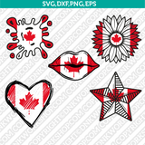 Canada Flag SVG Cut File Cricut Silhouette Cameo Clipart Png Eps Dxf