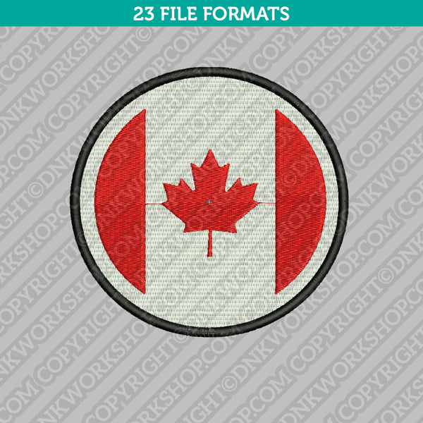 Canada Maple Leaf Flag Embroidery Design