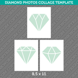 Diamond Photo Collage Template Canva