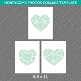 Heart Photo Collage Template Canva