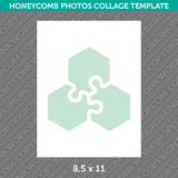 Honeycomb Photo Collage Template Canva