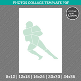 American Football Photo Collage Template