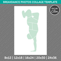 Breakdance Photo Collage Canva PDF