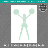 Cheerleader Photo Collage PDF Canva Template