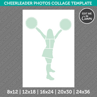 Cheerleading Photo Collage Canva PDF