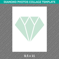 Diamond Photo Collage Template Canva