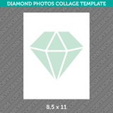 Diamond Photo Collage Template Canva