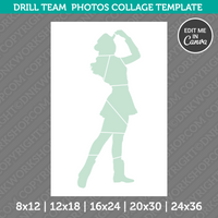 Drill Team Photo Collage Template