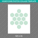 Honeycomb Photo Collage Template Canva