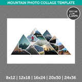 Mountain Photo Collage Template Canva PDF