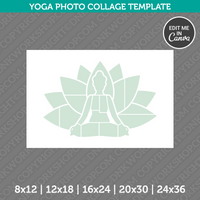  Yoga Lotus  Photo Collage Template Canva PDF