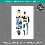  Surfing Surfer Photo Collage Template Canva PDF