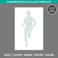 Runner Running Photo Collage Template Canva PDF