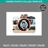 Camera Photography Photo Collage Template Canva PDF