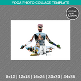 Yoga Photo Collage Template Canva PDF