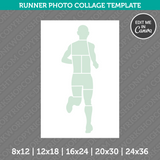 Runner Running Photo Collage Template Canva PDF