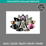  Yoga Lotus  Photo Collage Template Canva PDF