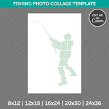 Fishing Photo Collage Template Canva PDF