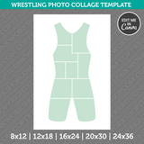 Wrestling Wrestler Photo Collage Template Canva PDF