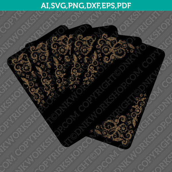 Casino Playing Cards Vector PNG Images, Casino Luxury Black With