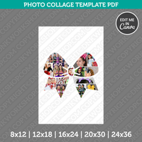 Cheer Bow Photo Collage Canva PDF