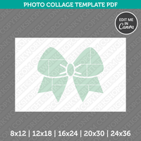 Cheer Bow Photo Collage Canva PDF