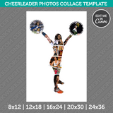 Cheerleading Photo Collage Canva PDF