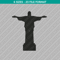 Christ the Redeemer Embroidery Design - 6 Sizes - INSTANT DOWNLOAD 