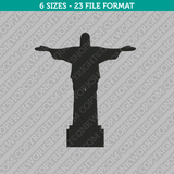 Christ the Redeemer Embroidery Design - 6 Sizes - INSTANT DOWNLOAD 